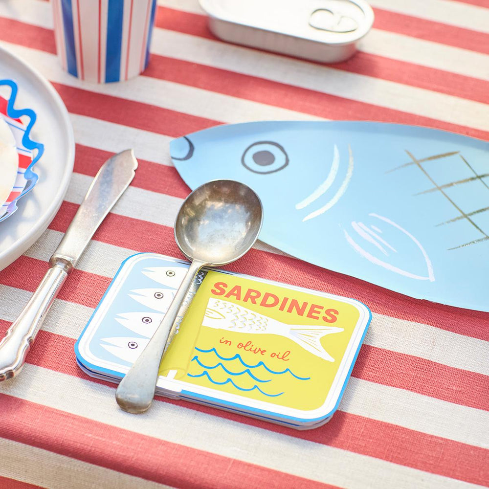 Tinned Sardine Party Napkins x 16 | Meri Meri party napkins Tinned Sardine Party Napkins x 16