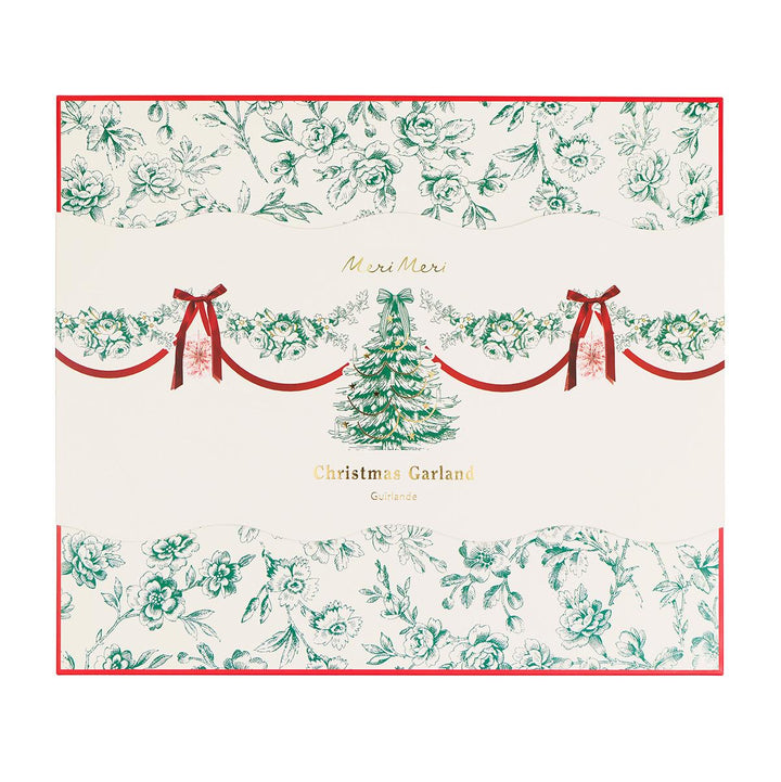 Toile De Jouy Christmas Party Garland Bunting Toile De Jouy Christmas Party Garland