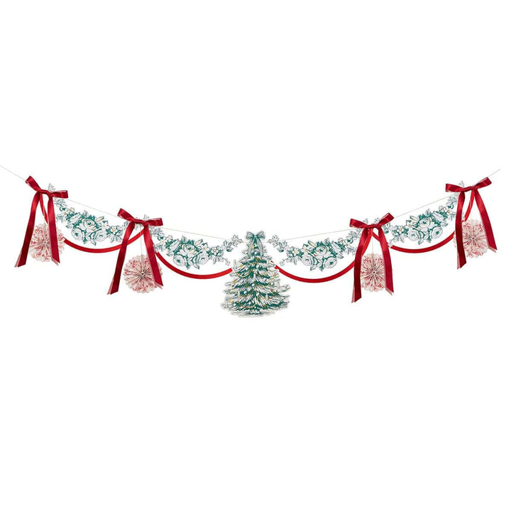 Toile De Jouy Christmas Party Garland Bunting Toile De Jouy Christmas Party Garland
