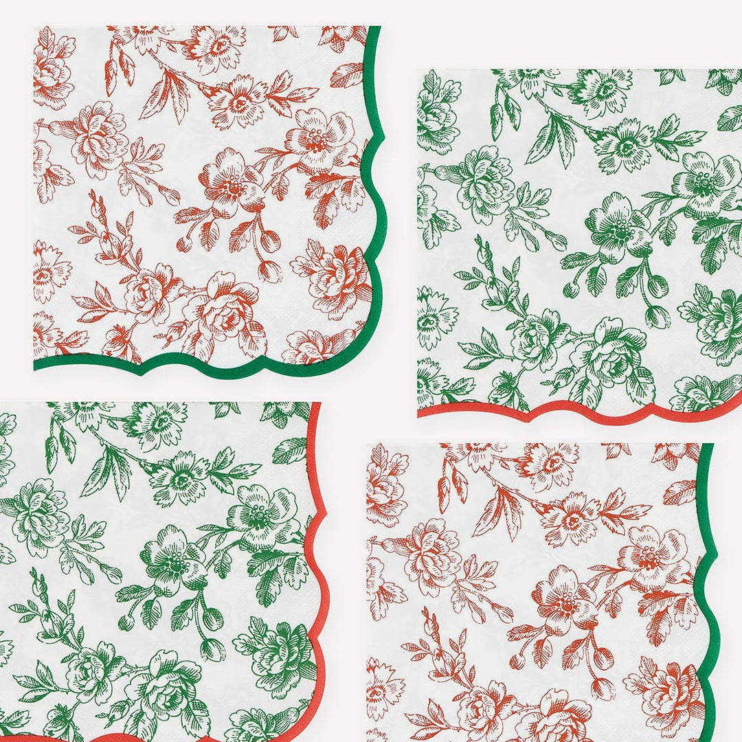Toile De Jouy Large Party Napkins x 16 party napkins Toile De Jouy Large Party Napkins x 16
