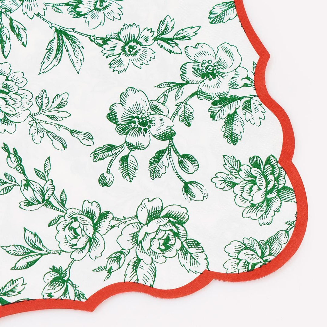 Toile De Jouy Large Party Napkins x 16 party napkins Toile De Jouy Large Party Napkins x 16