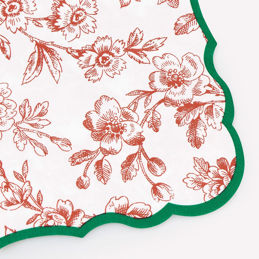 Toile De Jouy Small Party Napkins x 16 party napkins Toile De Jouy Small Party Napkins x 16
