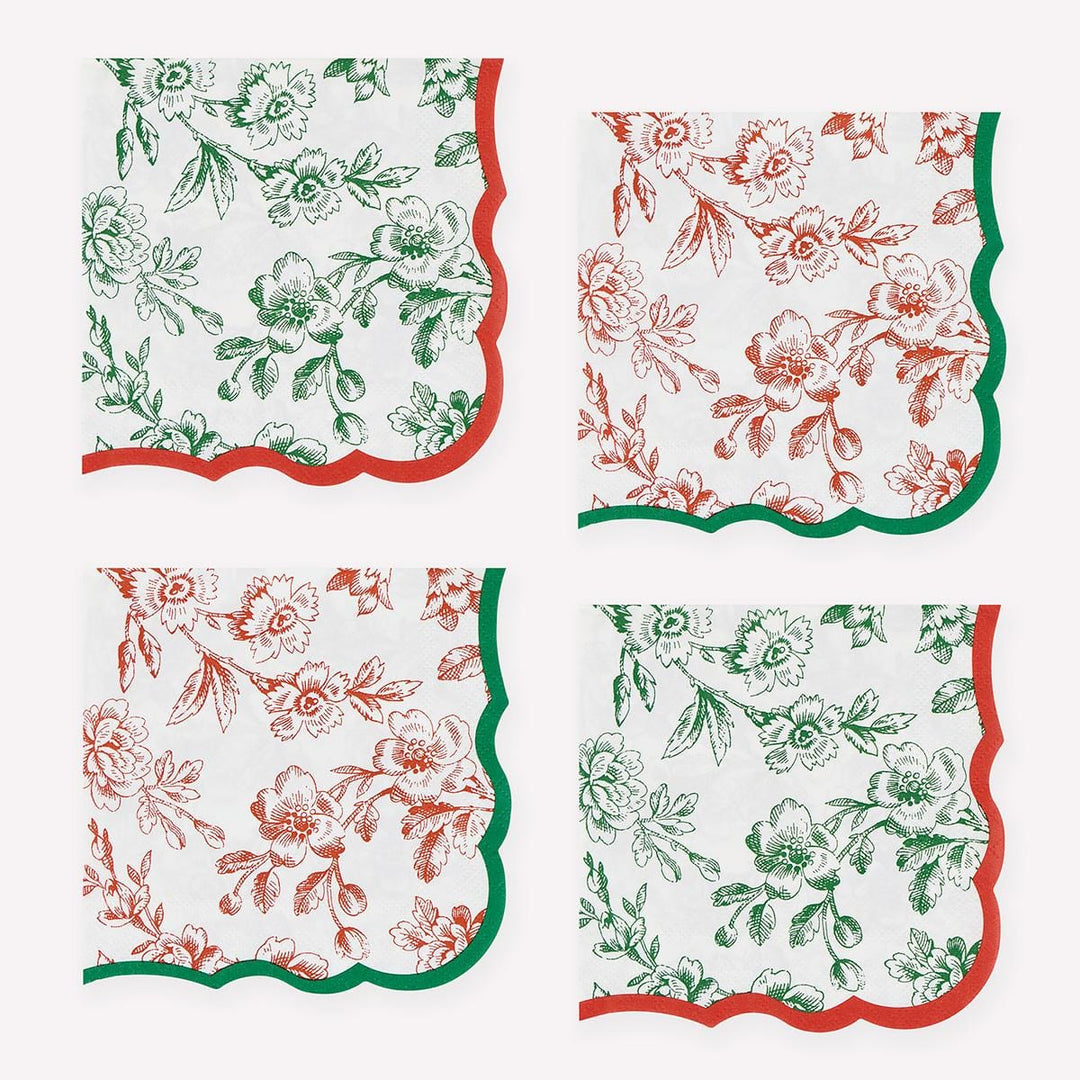 Toile De Jouy Small Party Napkins x 16 party napkins Toile De Jouy Small Party Napkins x 16