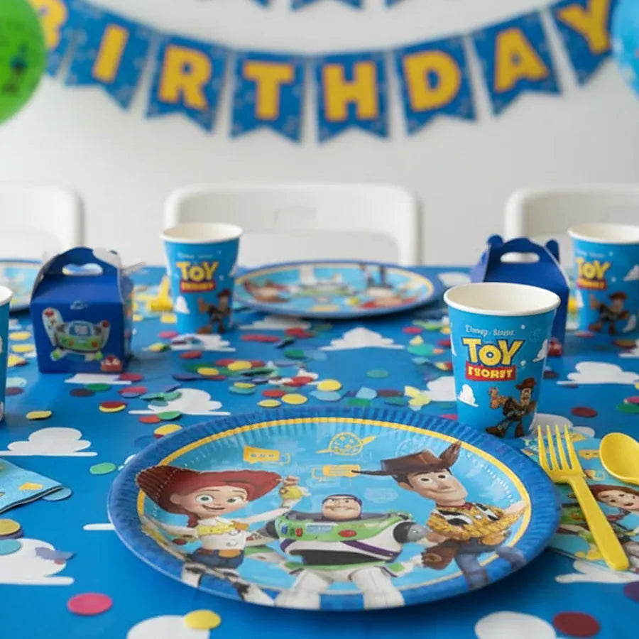 Toy Story Party Plates x 8 - Woody, Buzz & Jessie Set Disposable Plates Toy Story 5 Party Plates -  Set of 8