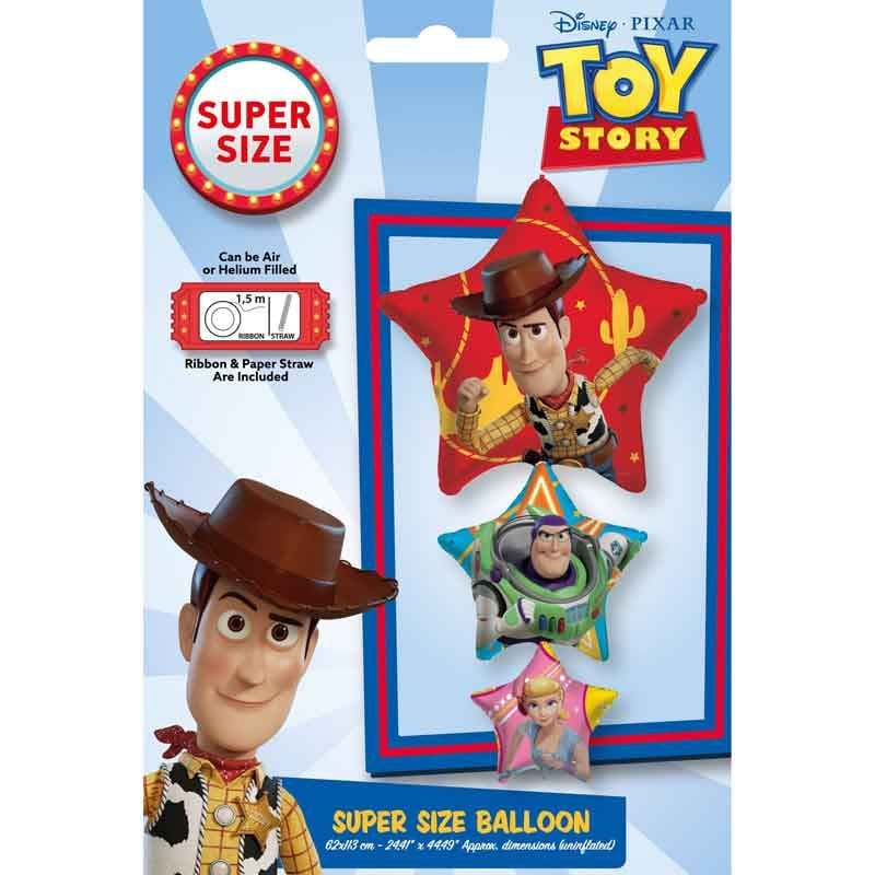 Toy Story Shaped Foil Balloon - Woody &amp; Buzz Lightyear Foil Balloon Toy Story Shaped Foil Balloon - Woody &amp; Buzz