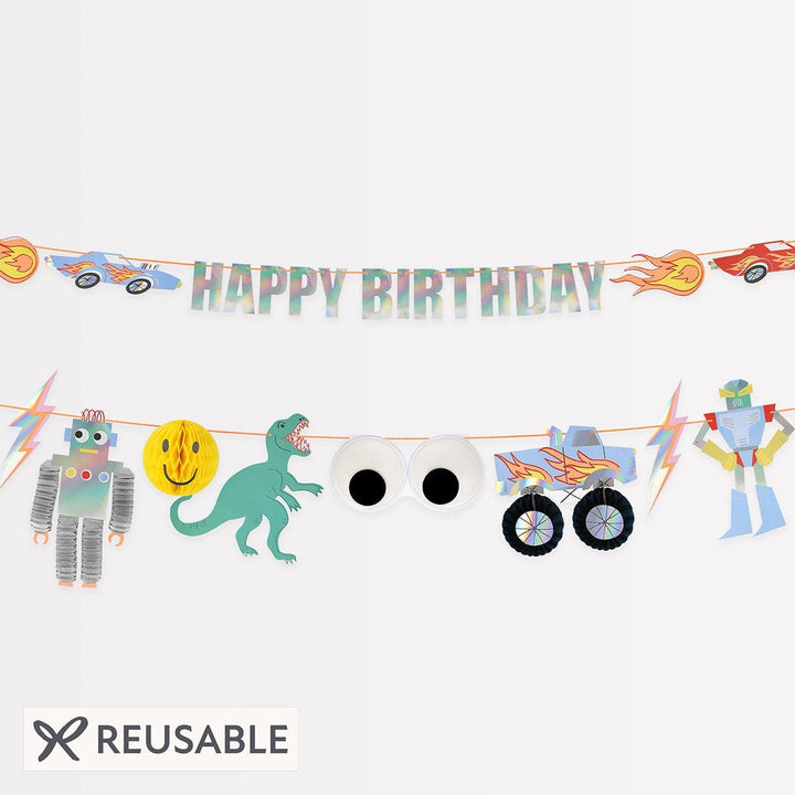 Toybox Icon Garland Set | Party Decorations UK Garlands Toybox Icon Garland Set