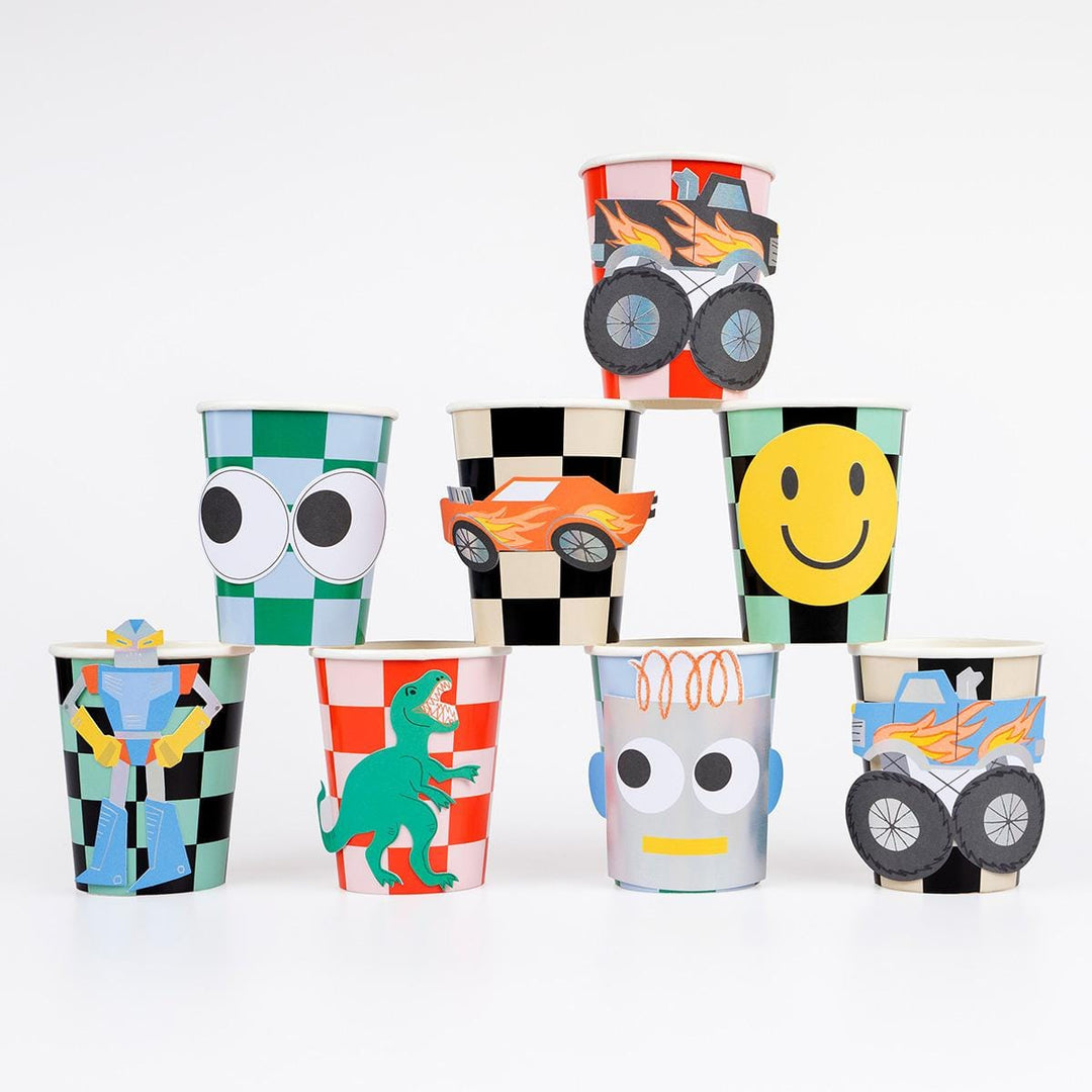 Toybox Icon Party Cups x 8 | Party Tableware UK Cups Toybox Icon Party Cups x 8