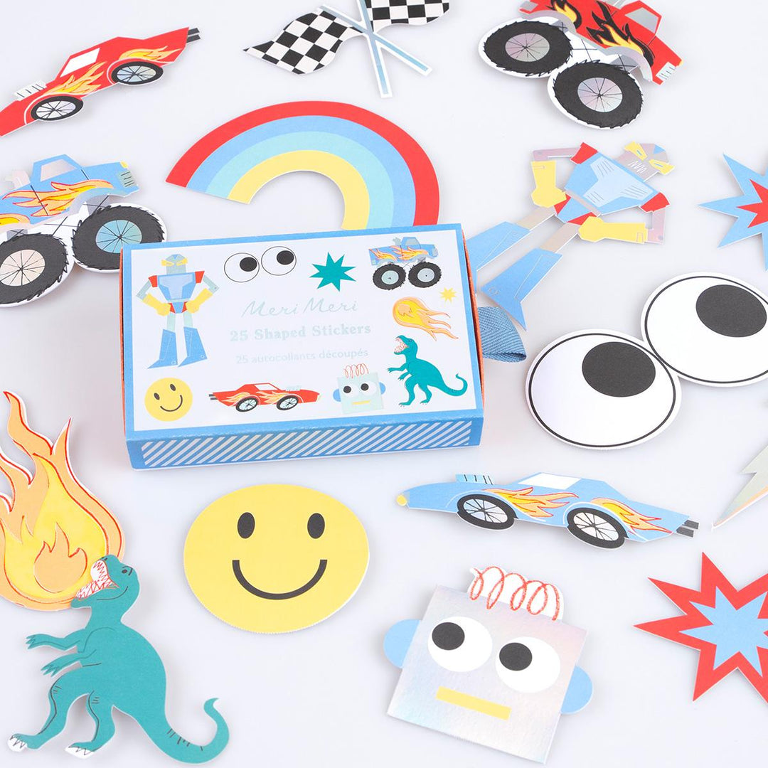 Toybox Icon Shaped Stickers x 25 | Party Favours UK Stickers Toybox Icon Shaped Stickers x 25