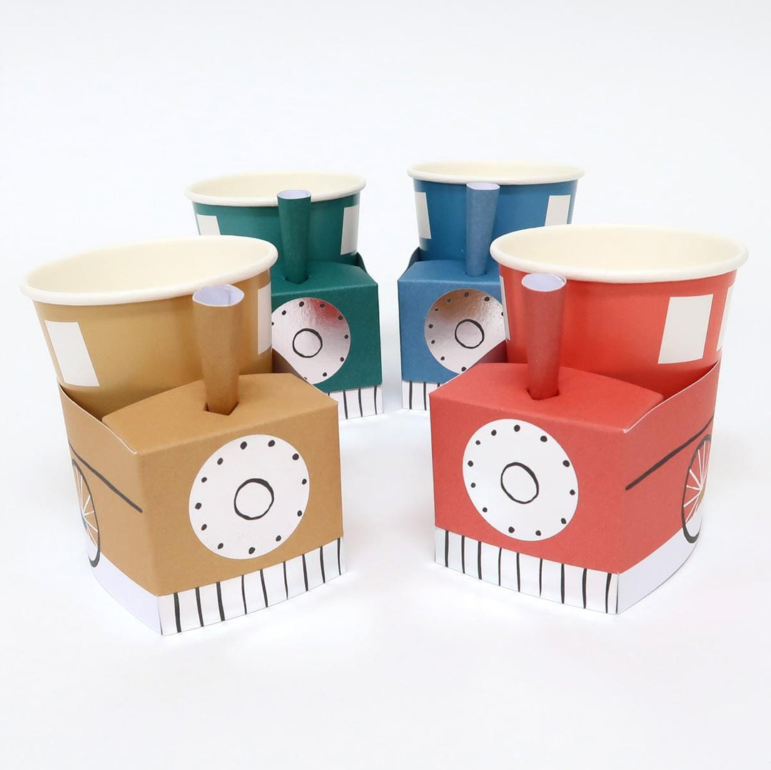 Train Party Cups x 8 | Meri Meri Transport Party party cups Train Party Cups x 8