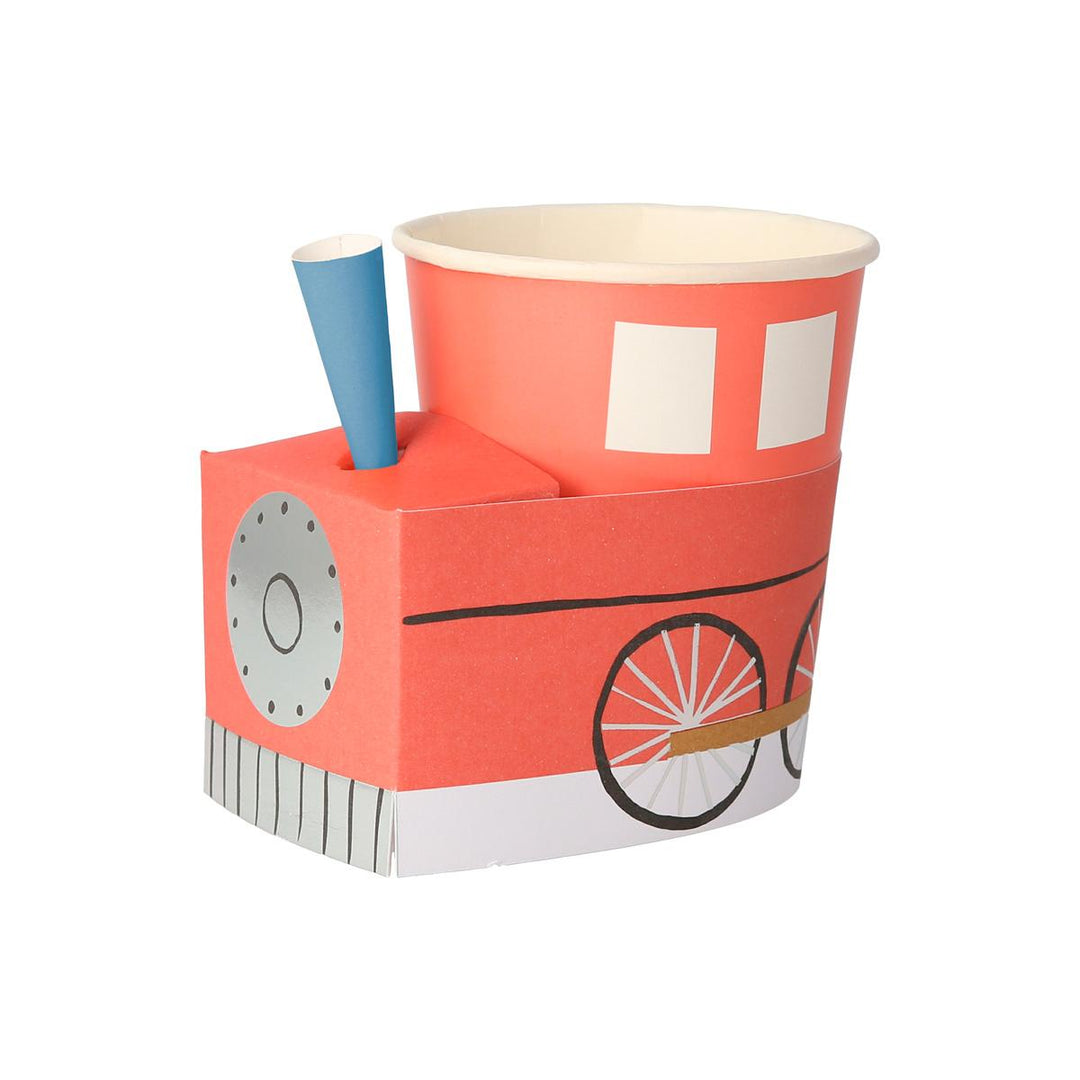 Train Party Cups x 8 | Meri Meri Transport Party party cups Train Party Cups x 8