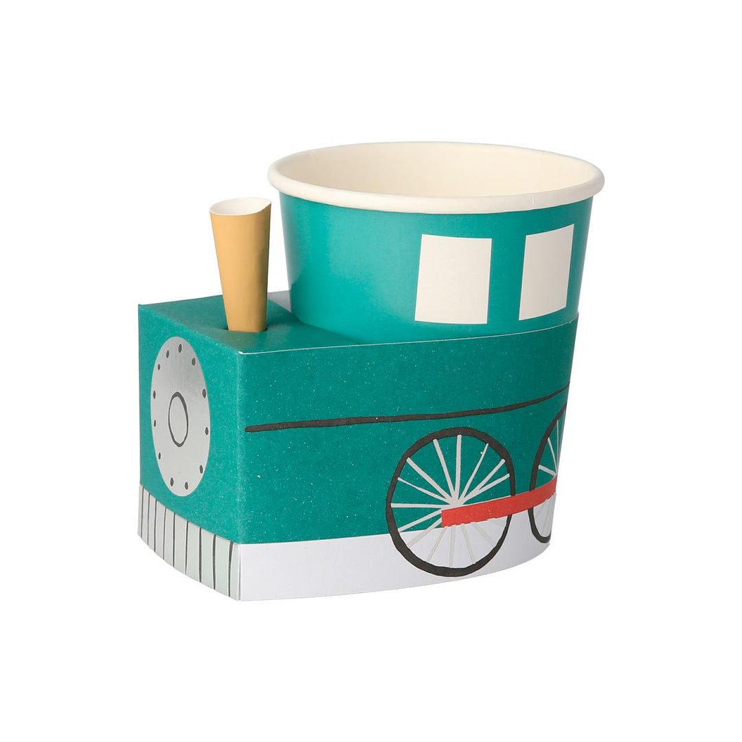 Train Party Cups x 8 | Meri Meri Transport Party party cups Train Party Cups x 8