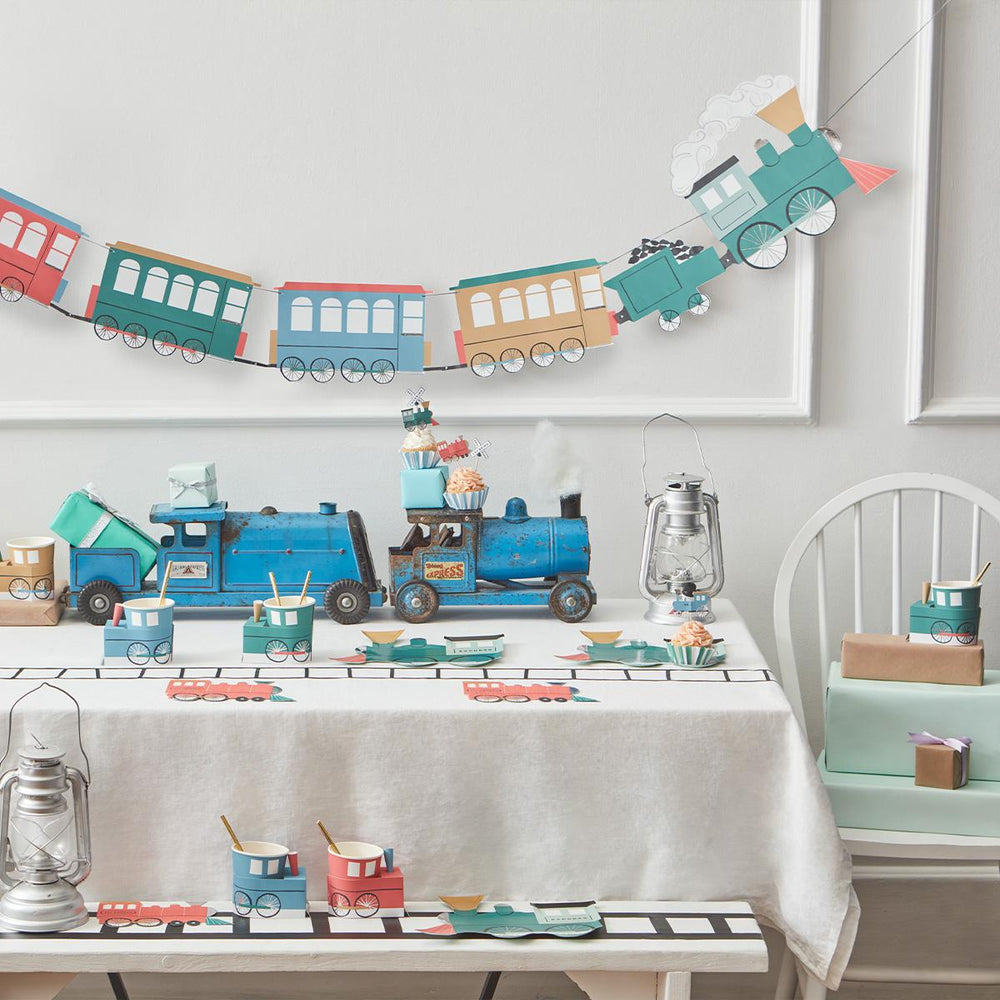 Train Party Garland | Meri Meri Bunting Train Party Garland