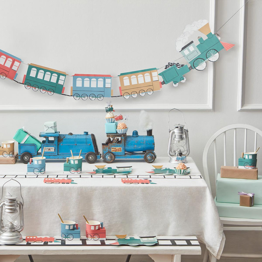 Train Party Garland | Meri Meri Bunting Train Party Garland