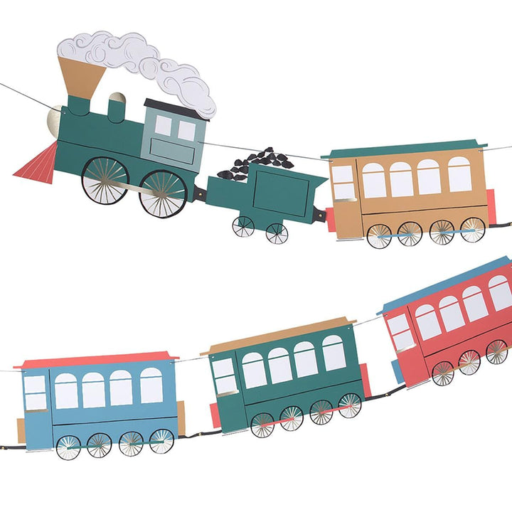 Train Party Garland | Meri Meri Bunting Train Party Garland