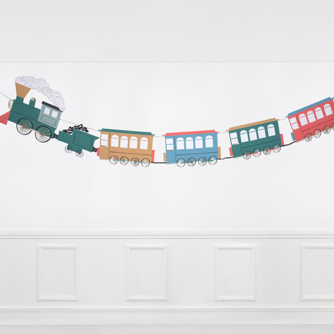 Train Party Garland | Meri Meri Bunting Train Party Garland