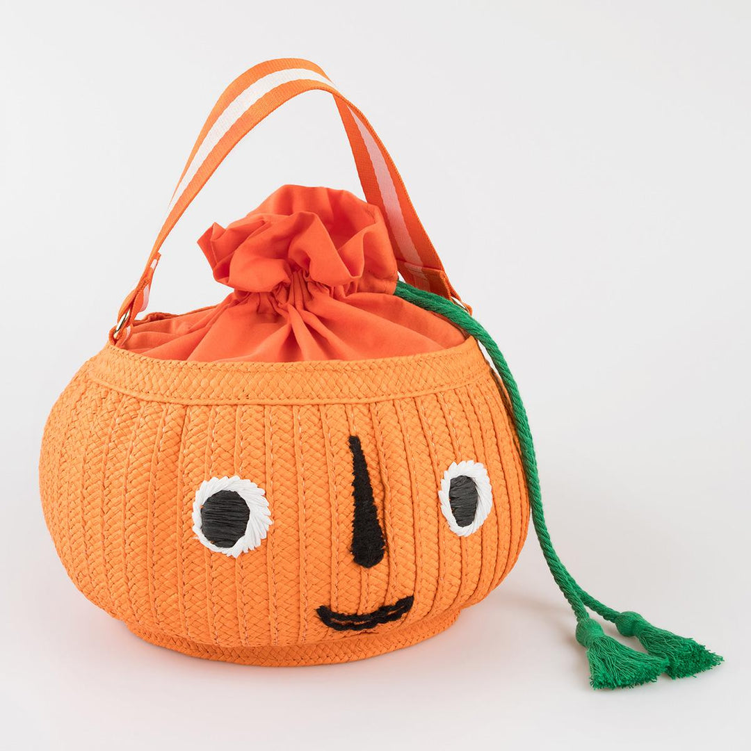 Trick Or Treat Pumpkin Basket Bag | Meri Meri Halloween Party Gift Bags Trick Or Treat Pumpkin Basket Bag