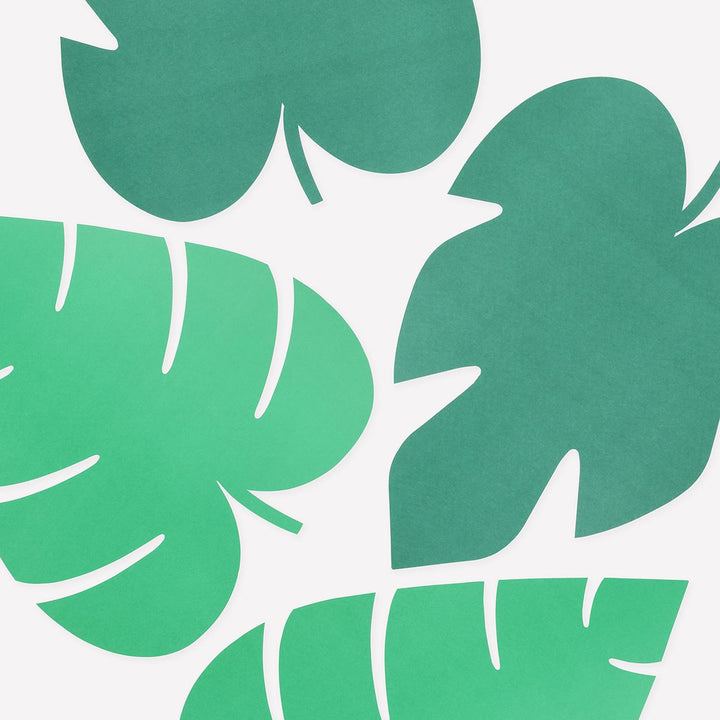 Tropical Leaf Paper Placemats x 12 | Jungle Tableware UK Placemats Tropical Leaf Paper Placemats x 12