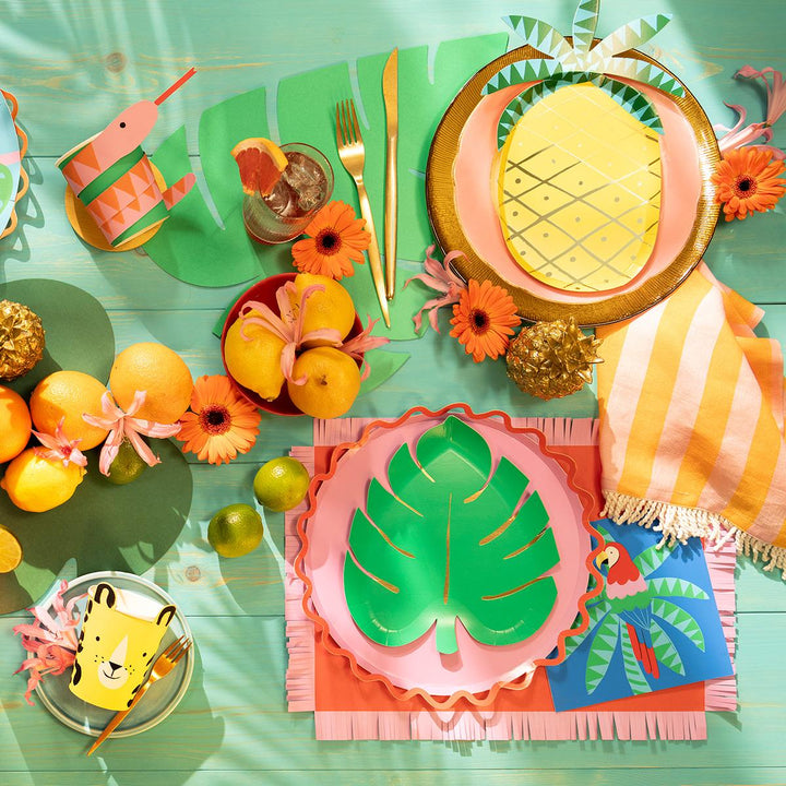 Tropical Leaf Party Plates x 8 | Meri Meri party plates Tropical Leaf Party Plates x 8