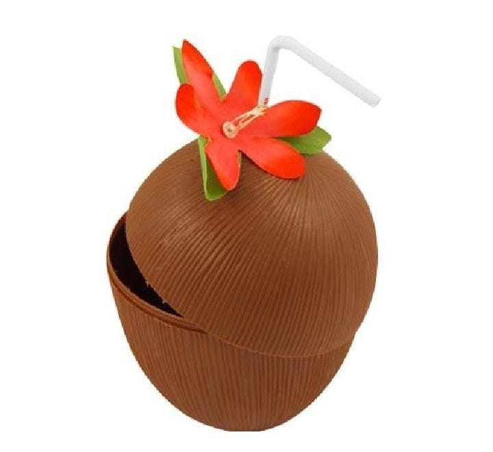 fancy dress Tropical Party Coconut Cup and Straw
