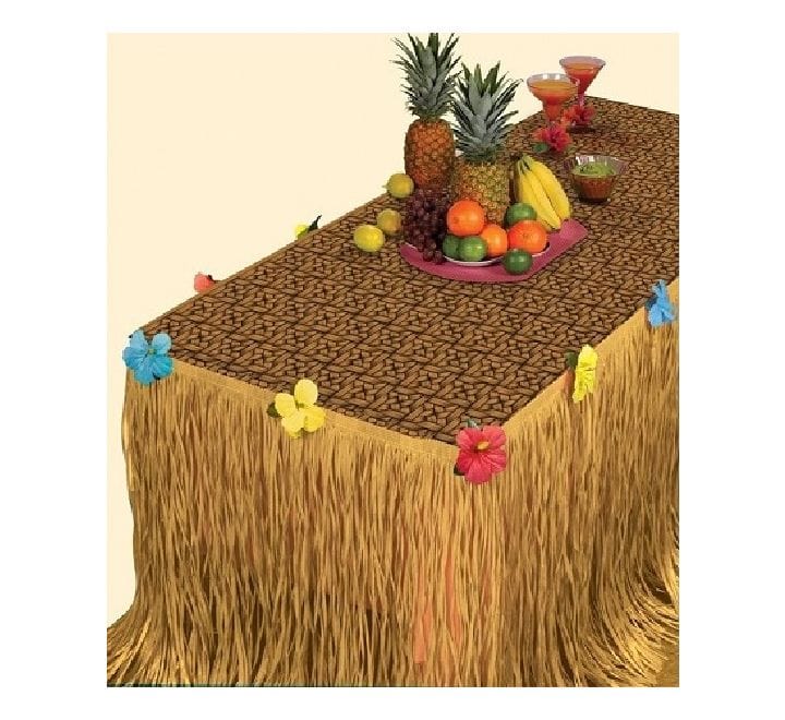 Inflatables Tropical Party Grass Table Skirt