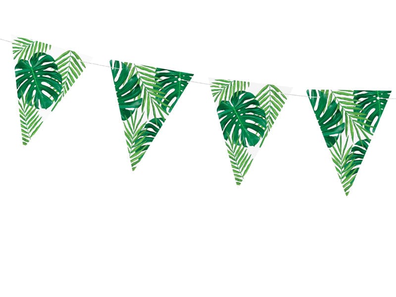 bunting Tropical Party Palm Leaf Bunting 1.3m