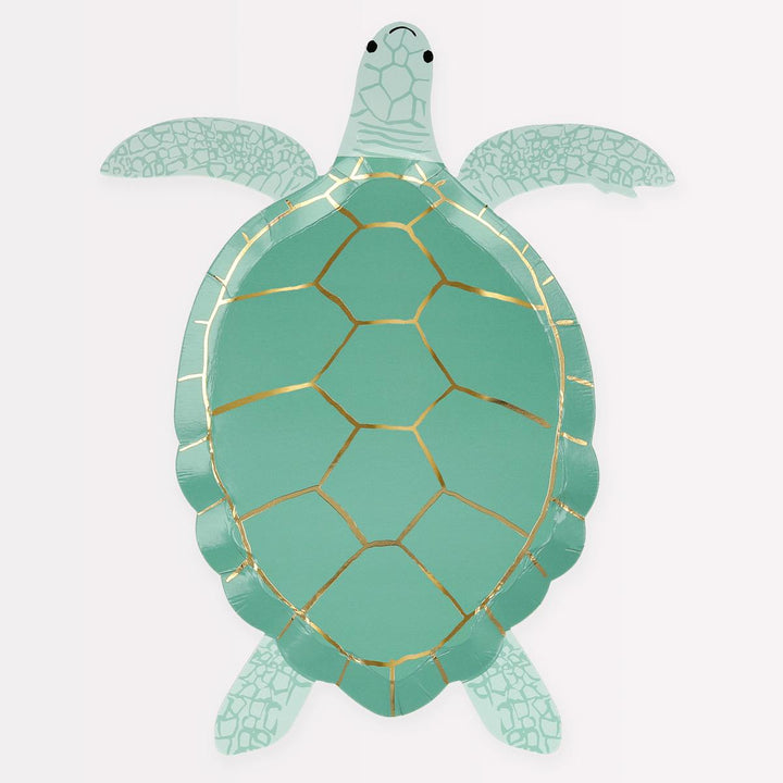 Turtle Party Plates x 8 | Under the Sea Tableware UK Plates Turtle Party Plates x 8