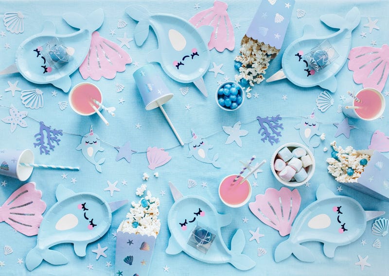 Under the Sea Party - Narwhal Party Bunting Bunting Narwhal Party Bunting