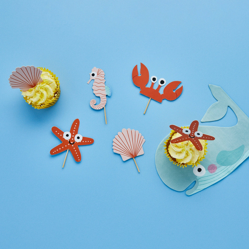 Under The Sea Party Supplies - Under the Sea Party Food Picks x 12 food pick Under the Sea Party Food Picks x 12