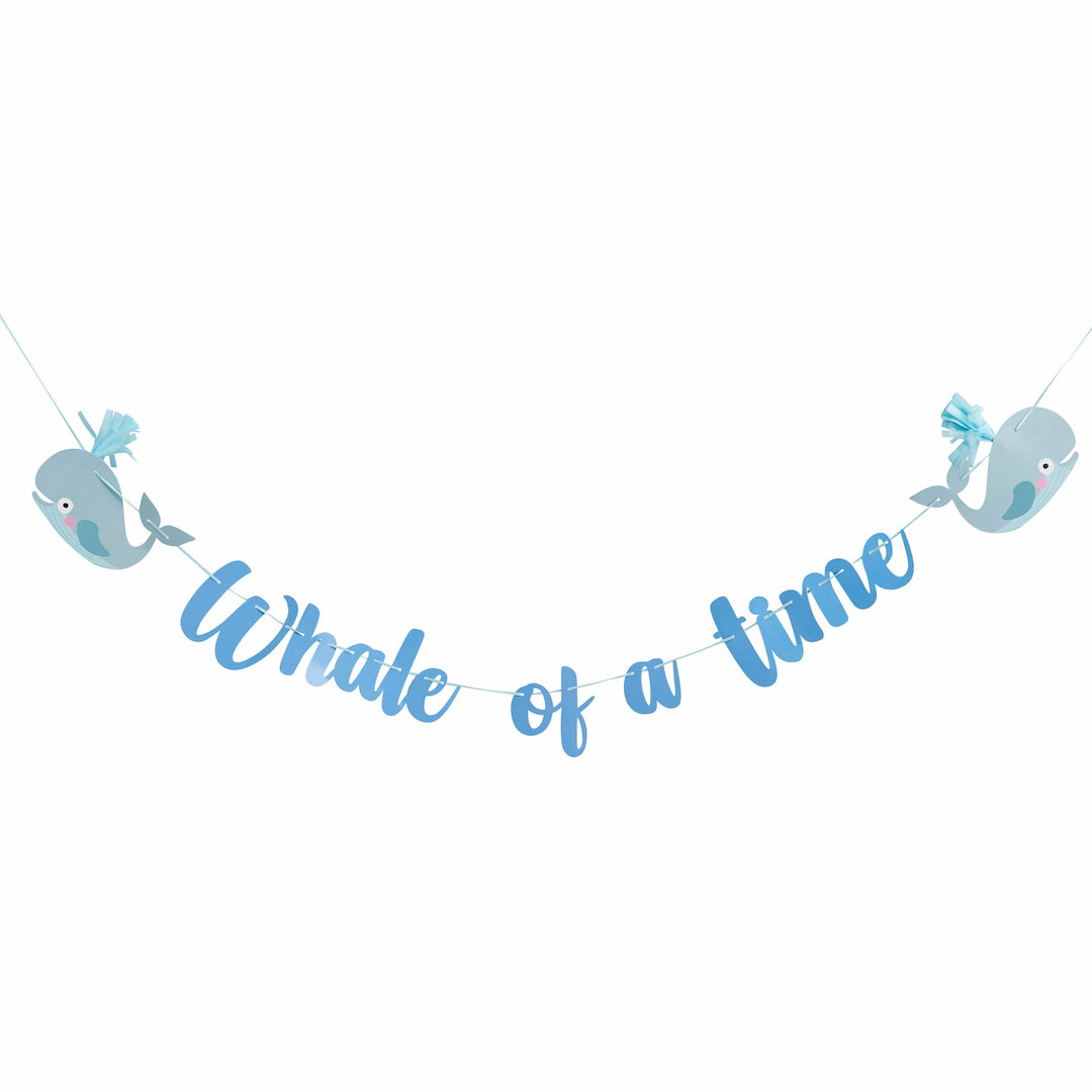 Under The Sea Party Supplies - Whale of a Time Tassel Party Banner - 2m Bunting Whale of a Time Tassel Party Banner - 2m