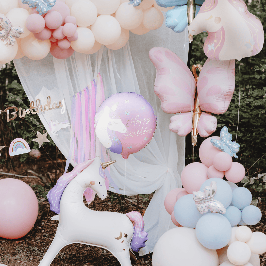 Unicorn Happy Birthday Foil Balloon - Unicorn Birthday Party Supplies Foil Balloon Unicorn Happy Birthday Foil Balloon