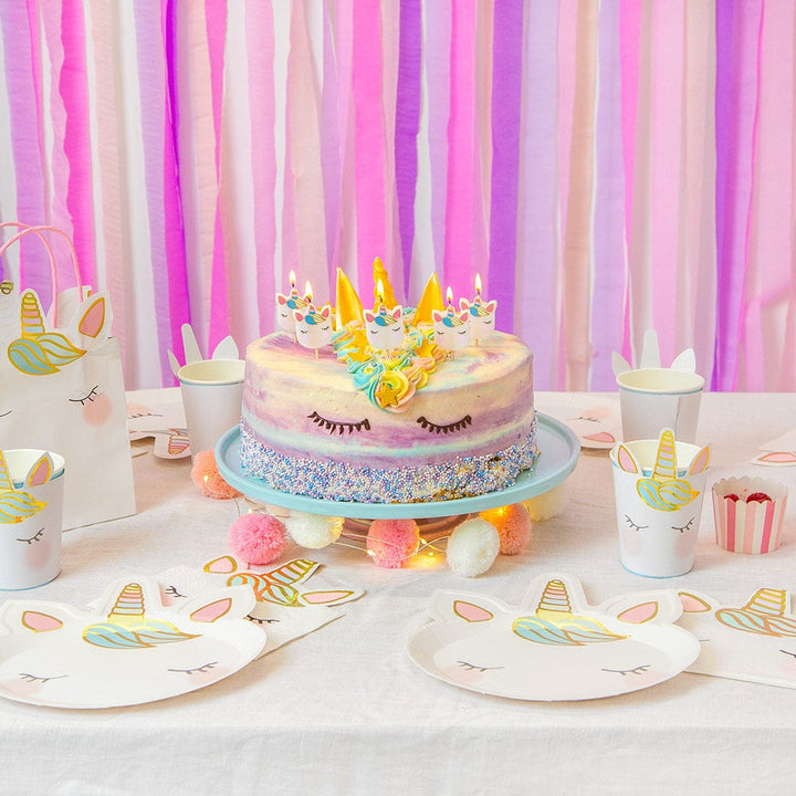 Unicorn Party - Unicorn Birthday Cake Candles x 5 Birthday Candles Unicorn Birthday Cake Candles x 5