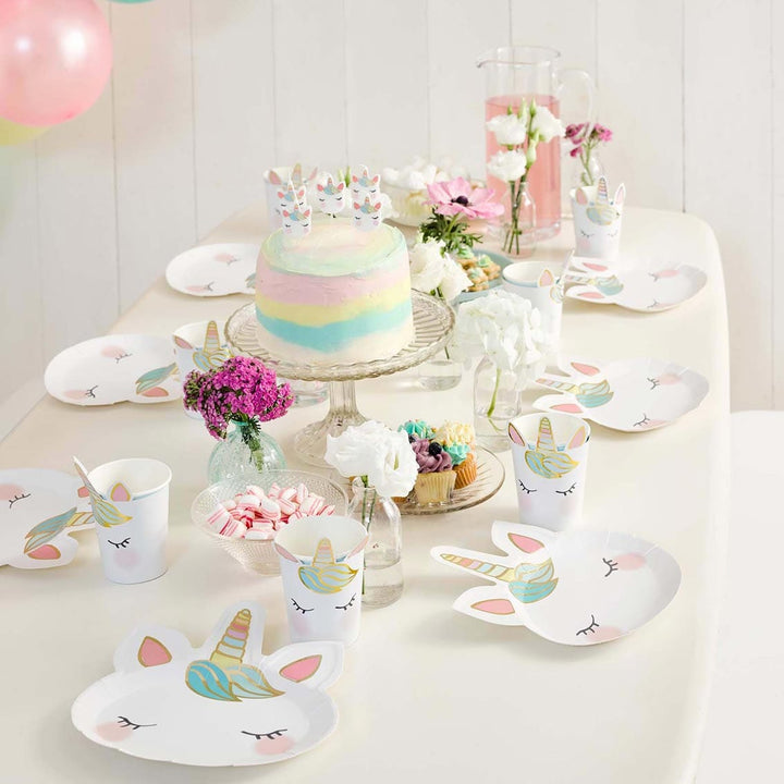 Unicorn Party - Unicorn Birthday Cake Candles x 5 Birthday Candles Unicorn Birthday Cake Candles x 5