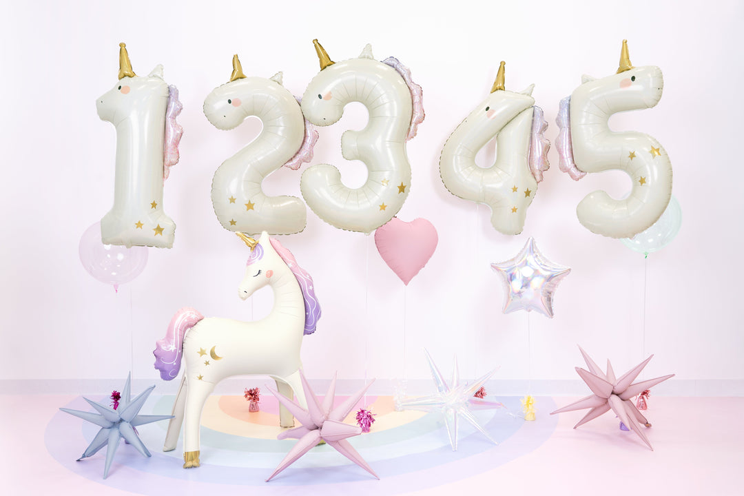 Unicorn Shaped Number 5 Foil Balloon Foil Balloon Unicorn Shaped Number 5 Foil Balloon