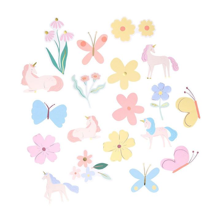 Unicorn Shaped Stickers x 25 | Meri Meri Decorative Stickers Unicorn Shaped Stickers x 25