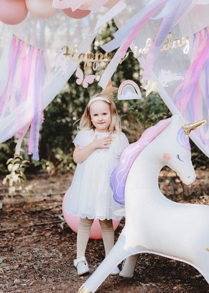 Unicorn Standing Foil Balloon - Unicorn Birthday Party Supplies Foil Balloon Unicorn Standing Foil Balloon
