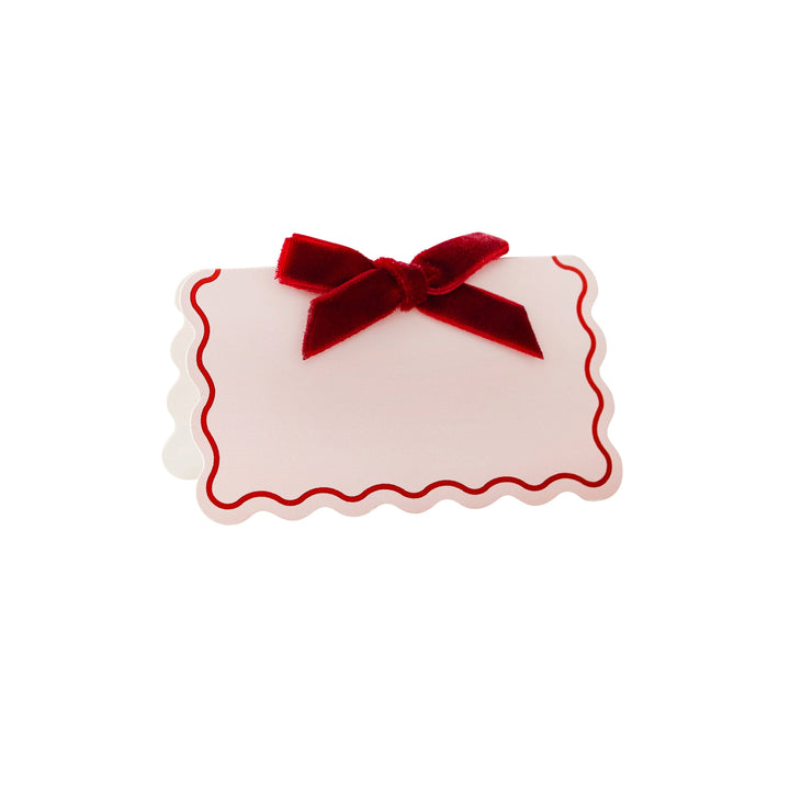 Velvet Bow Place Cards x 8 place cards Velvet Bow Place Cards x 8