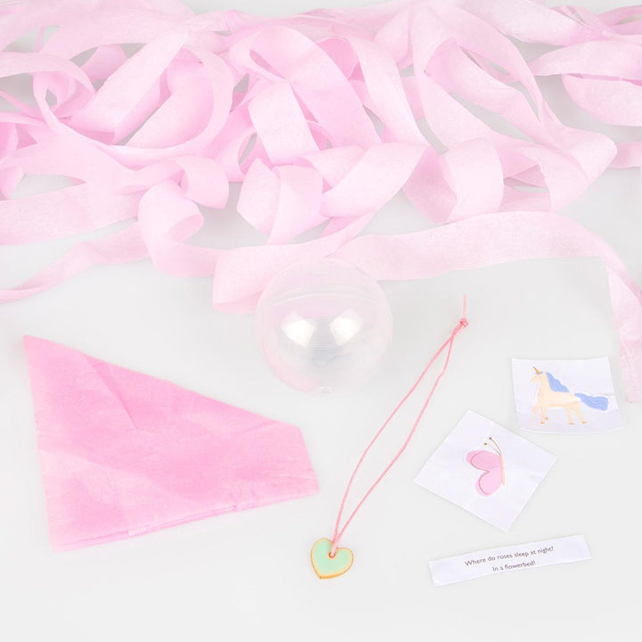 Velvet Bow Surprise Balls x 6 | Meri Meri Party Bag Fillers Party Accessories Velvet Bow Surprise Balls x 6