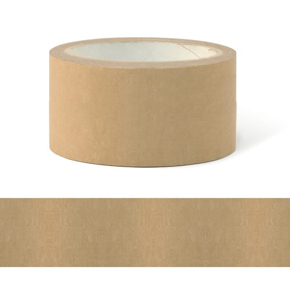 Very Wide Brown Paper Tape, 48mm Plain | East of India Gift Wrap East of India Very Wide Brown Paper Tape - 48mm Plain