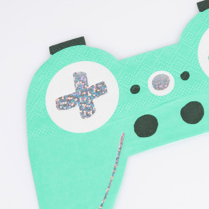 Video Games Controller Party Napkins x 16 | Meri Meri party napkins Video Games Controller Party Napkins x 16