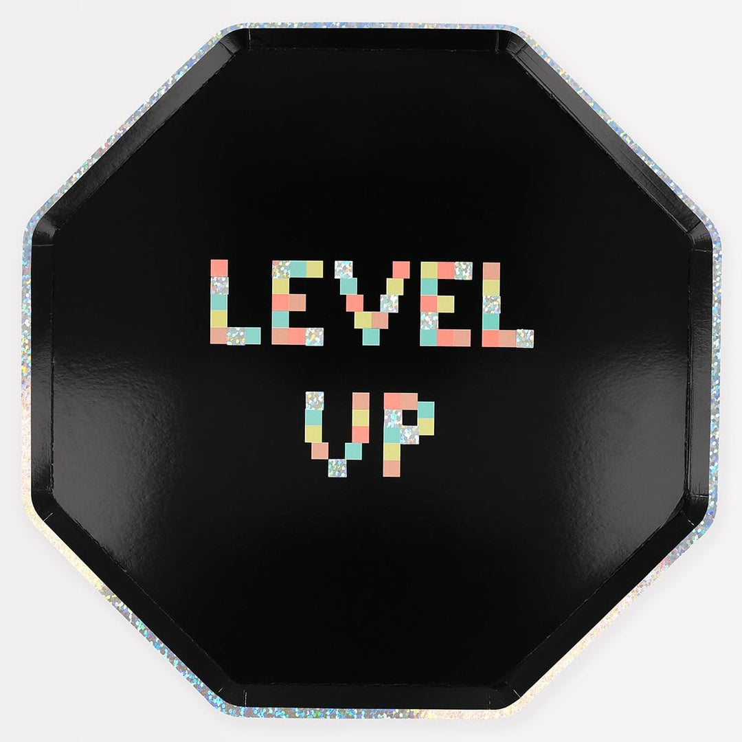 Video Games Dinner Party Plates x 8 | Meri Meri party plates Video Games Dinner Party Plates x 8