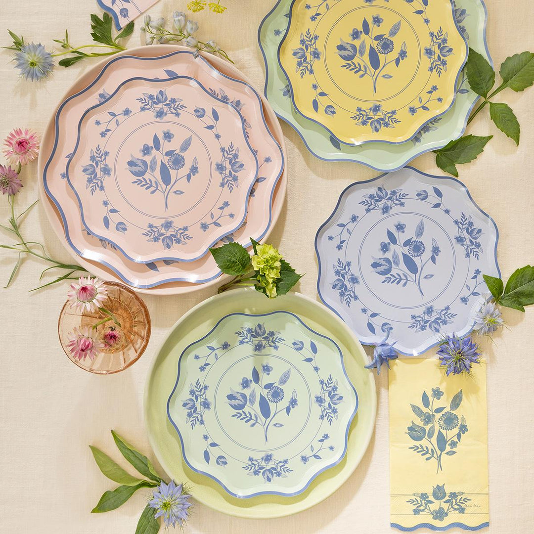 Vintage Botanical Dinner Party Plates x 8 | Meri Meri party plates Vintage Botanical Dinner Party Plates x 8