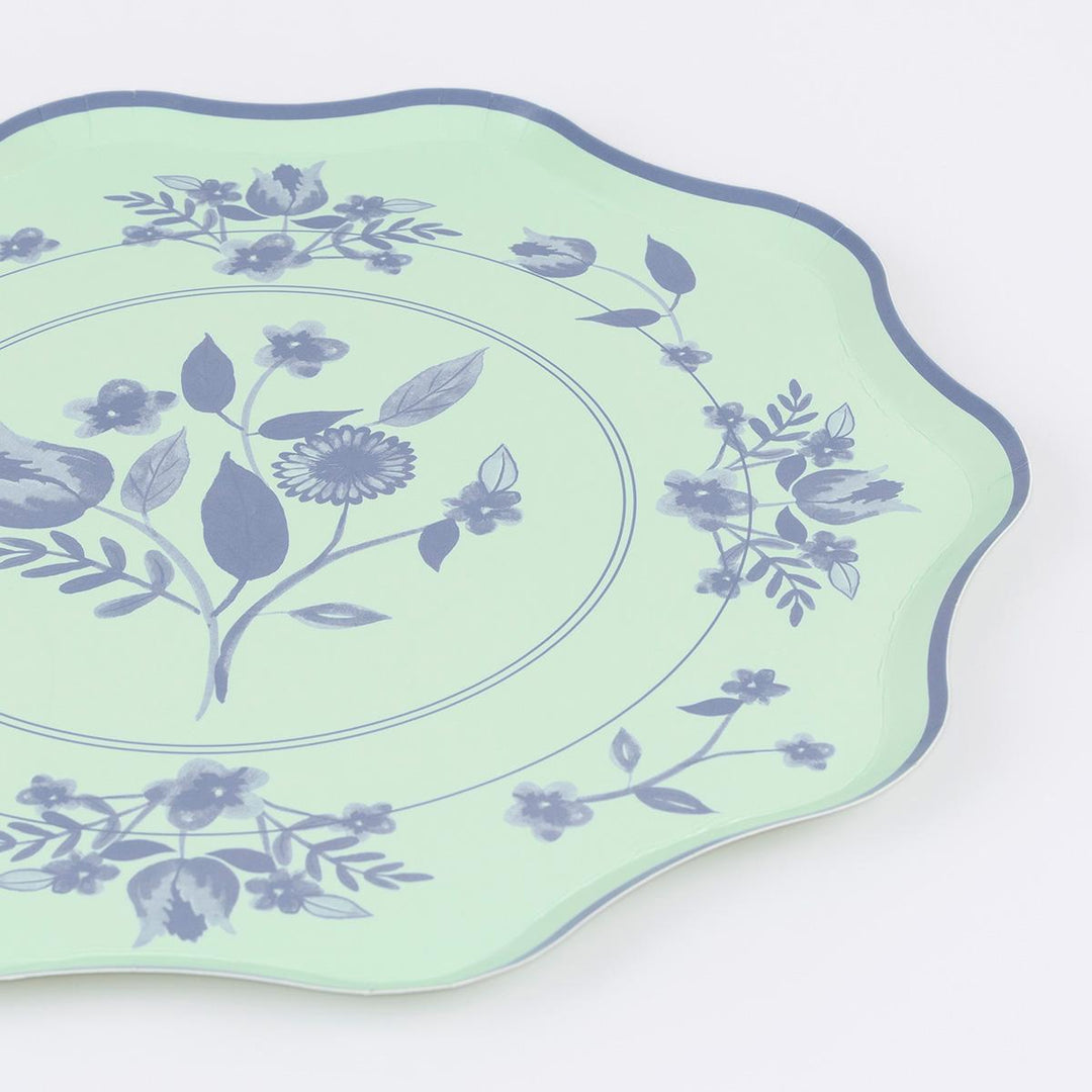Vintage Botanical Dinner Party Plates x 8 | Meri Meri party plates Vintage Botanical Dinner Party Plates x 8
