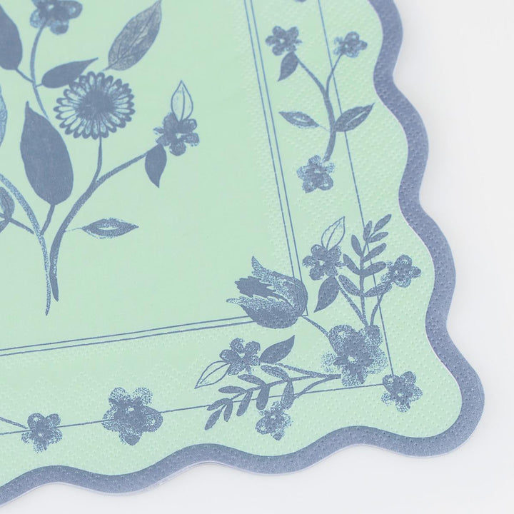 Vintage Botanical Large Party Napkins x 16 | Meri Meri party napkins Vintage Botanical Large Party Napkins x 16