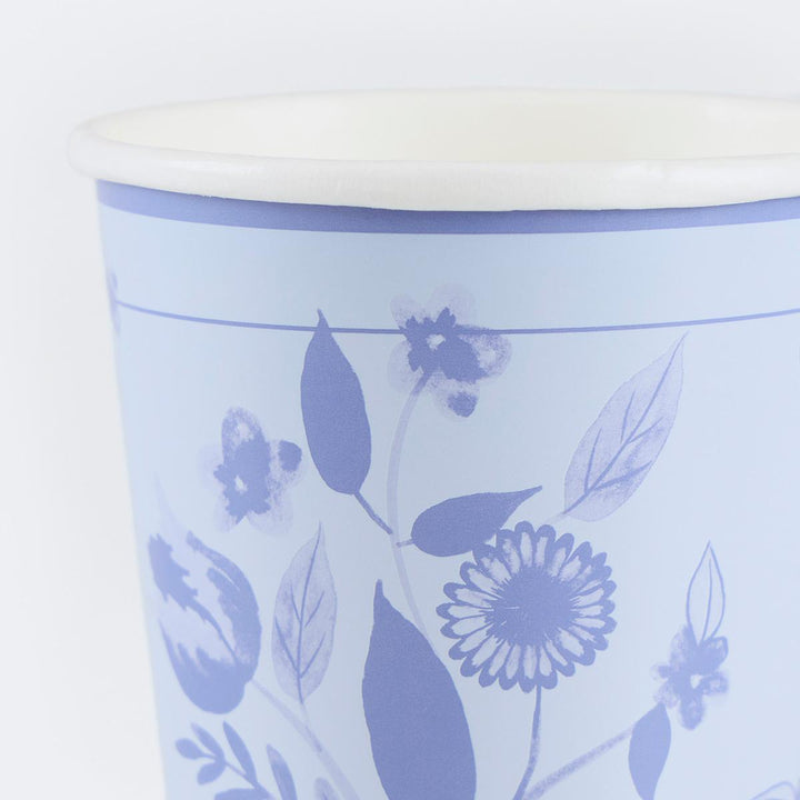 Vintage Botanical Party Cups x 8 | Meri Meri party cups Vintage Botanical Party Cups x 8