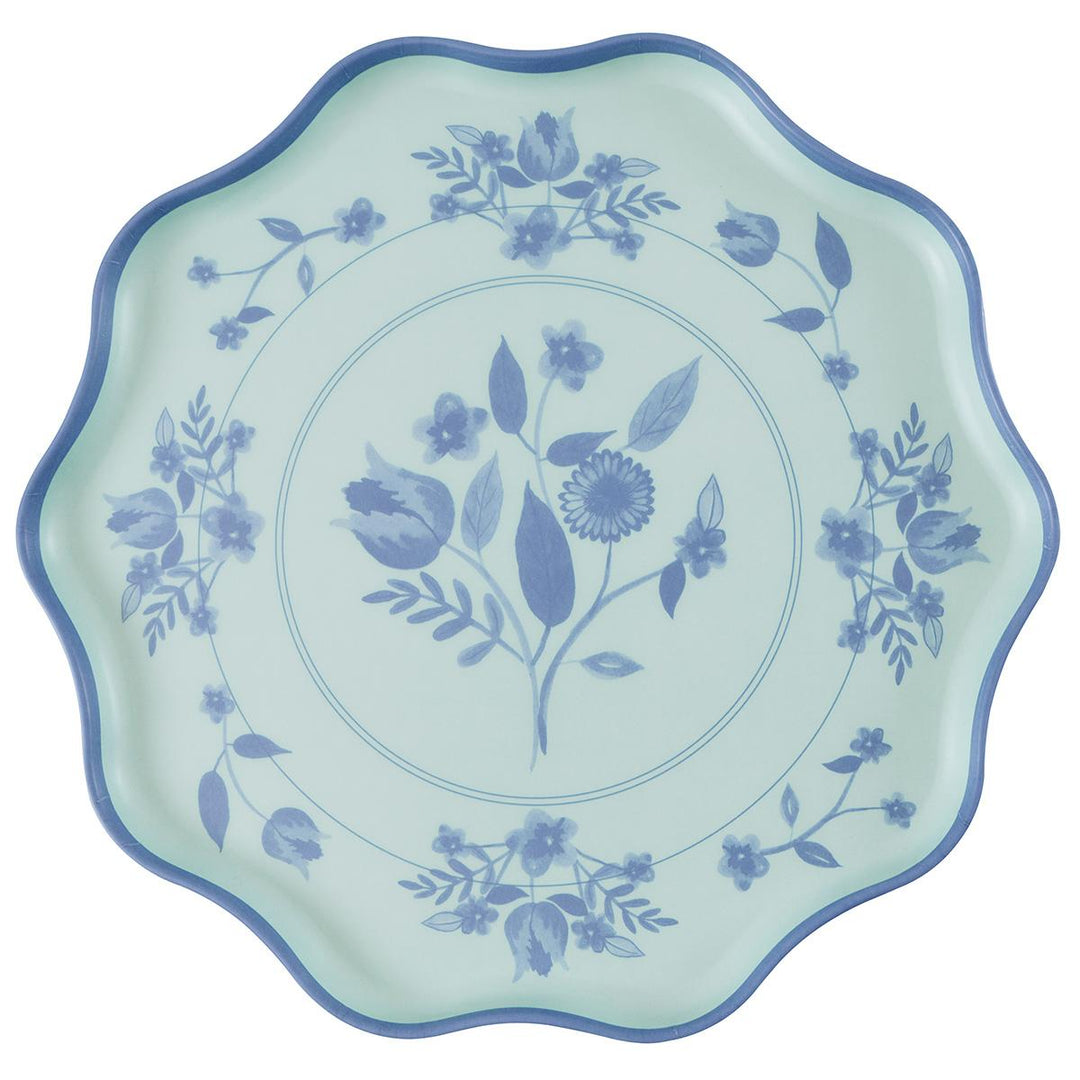 Vintage Botanical Reusable Large Party Plates x 4 | Meri Meri party plates Vintage Botanical Reusable Large Party Plates x 4