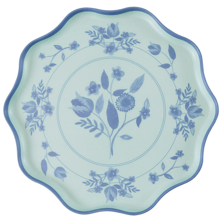 Vintage Botanical Reusable Large Party Plates x 4 | Meri Meri party plates Vintage Botanical Reusable Large Party Plates x 4