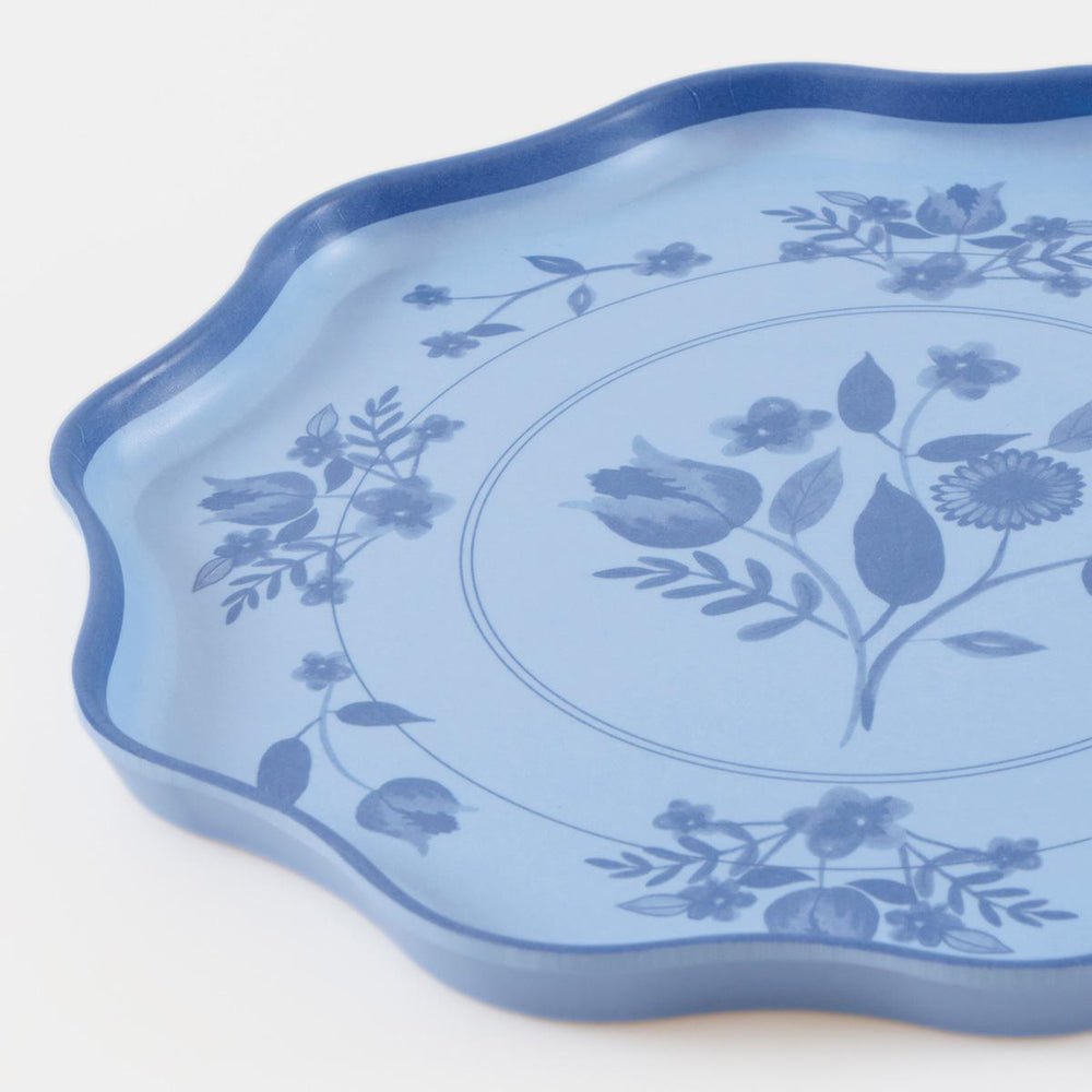 Vintage Botanical Reusable Small Plates x 4 | Party Tableware UK Tableware Vintage Botanical Reusable Small Plates x 4