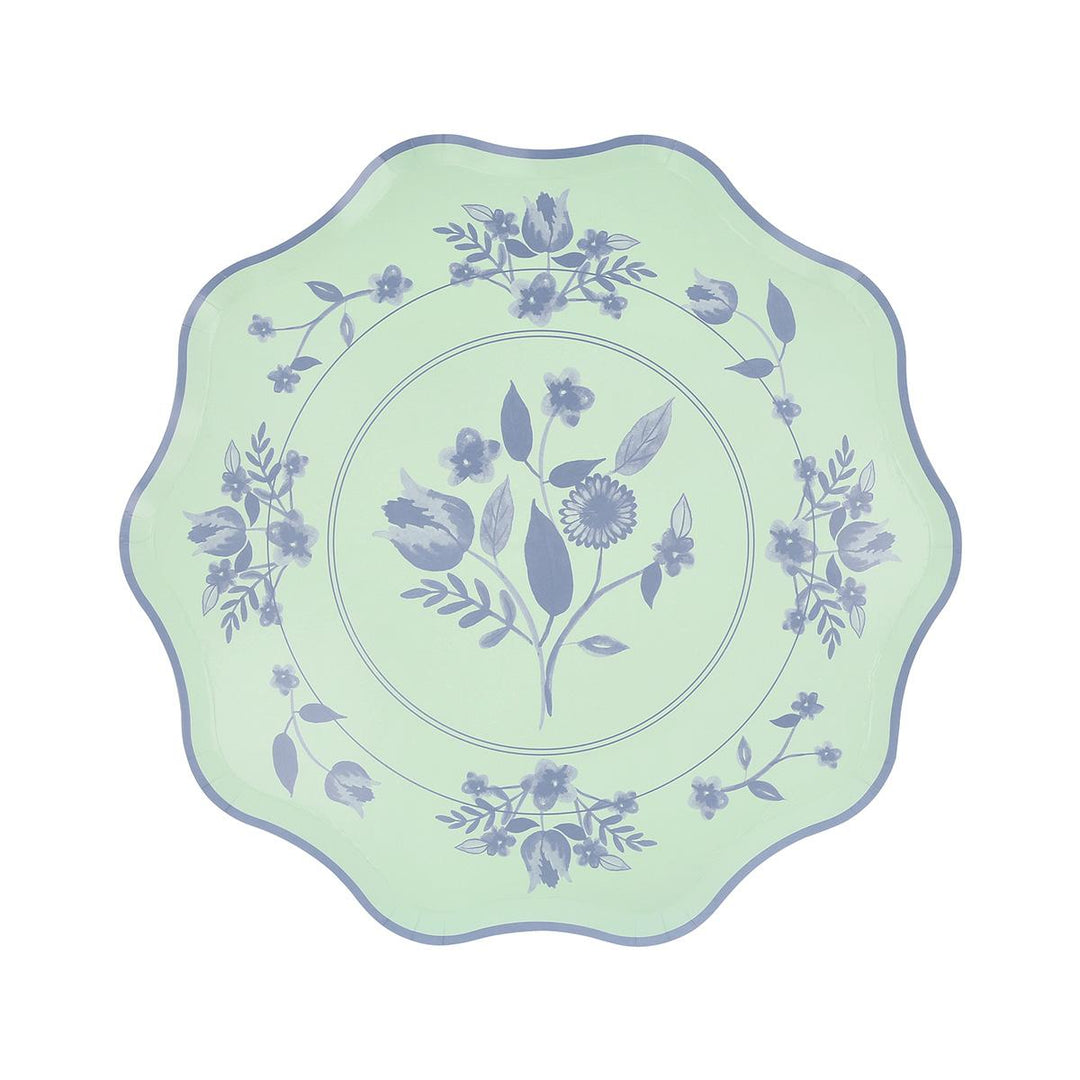 Vintage Botanical Side Party Plates x 8 | Meri Meri party plates Vintage Botanical Side Party Plates x 8