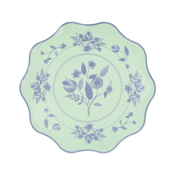 Vintage Botanical Side Party Plates x 8 | Meri Meri party plates Vintage Botanical Side Party Plates x 8