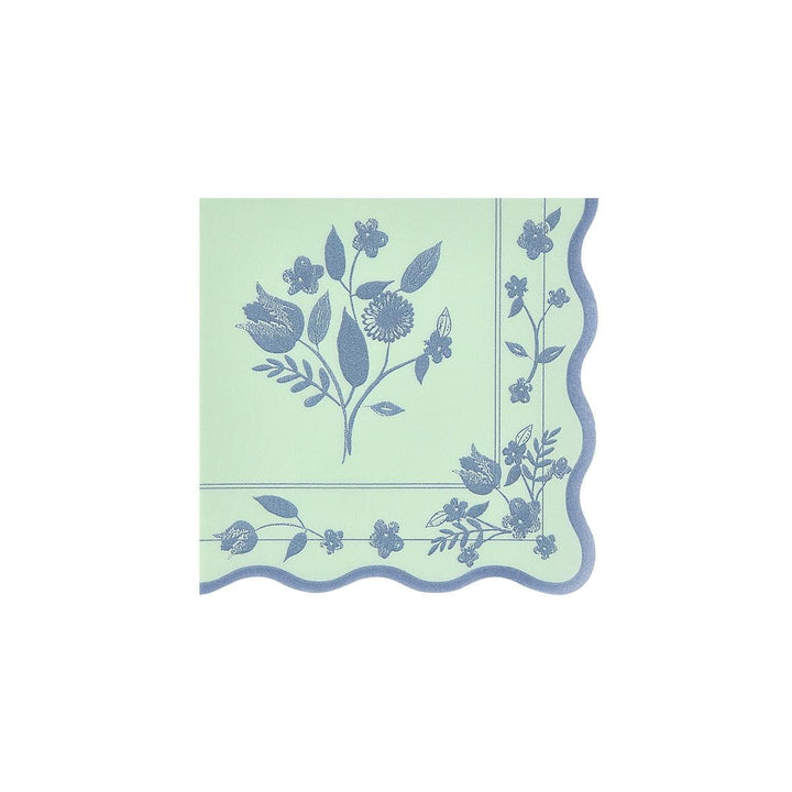 Vintage Botanical Small Party Napkins x 16 | Meri Meri party napkins Vintage Botanical Small Party Napkins x 16